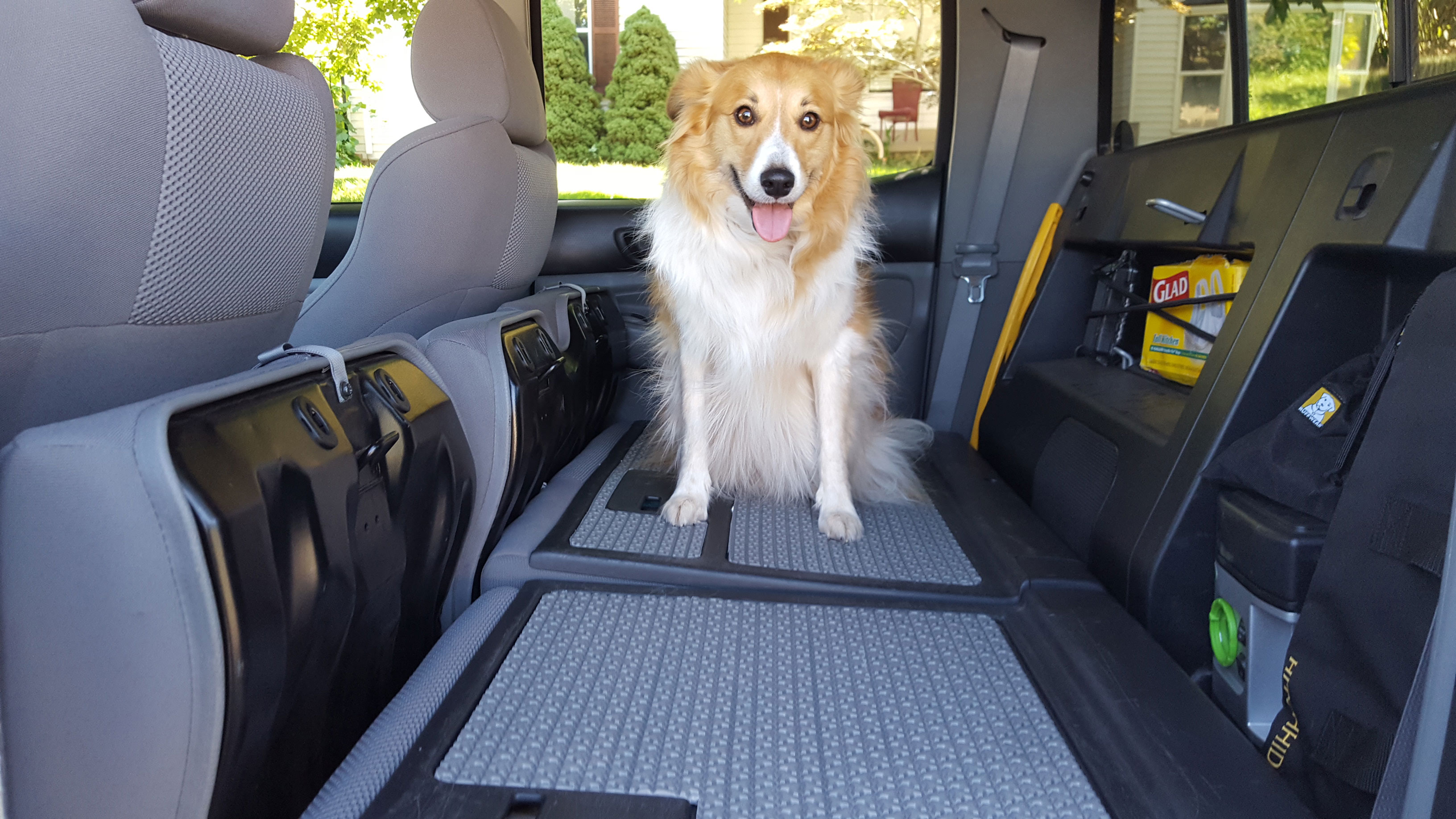 Toyota Tacoma Back Seat Dog Improvement