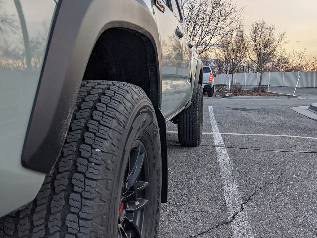 RokBlokz Mudflaps on Toyota Tacoma TRD Pro